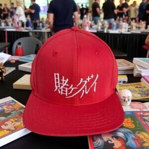 Kakegurui NWT Men's Or Unisex Red Snapback Cap Hat 100% Cotton Manga Series